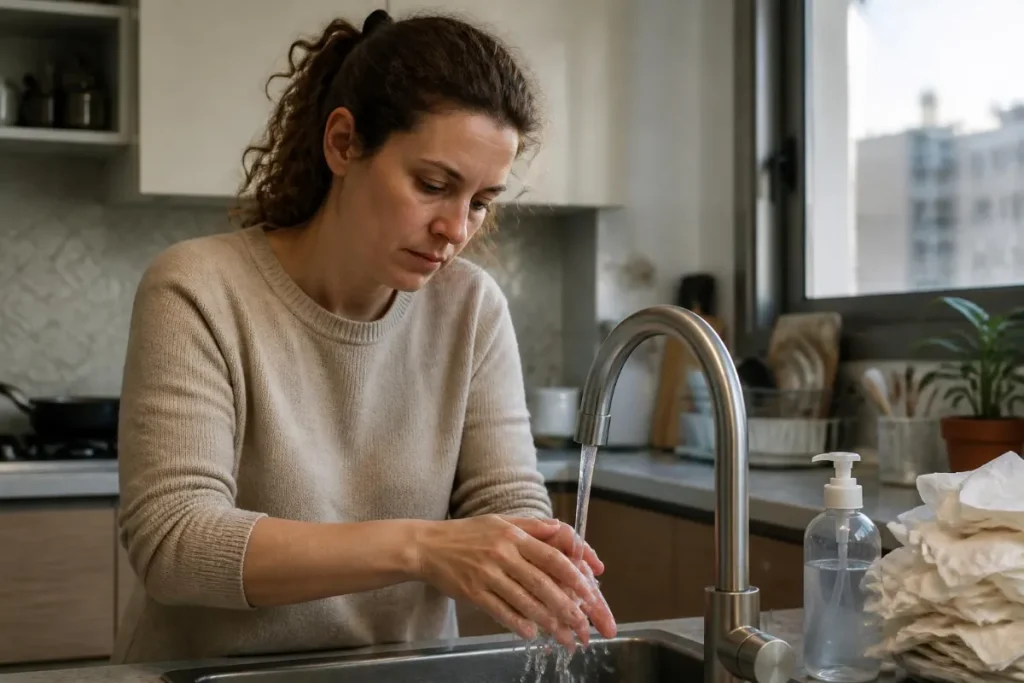 OCD של זיהום וניקיון: כשהשטיפה לא נותנת שקט