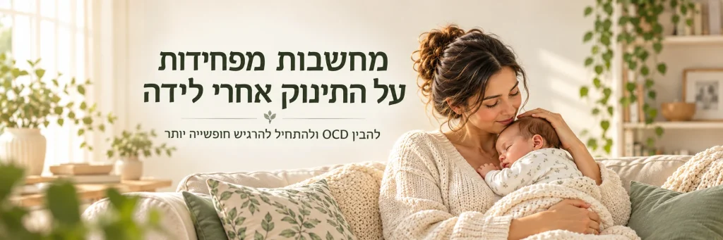 מחשבות מפחידות על התינוק אחרי לידה: להבין OCD ולהתחיל להרגיש חופשייה יותר